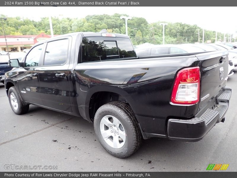 Diamond Black Crystal Pearl / Black 2024 Ram 1500 Big Horn Crew Cab 4x4