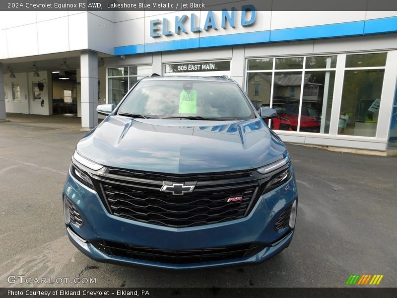 Lakeshore Blue Metallic / Jet Black 2024 Chevrolet Equinox RS AWD