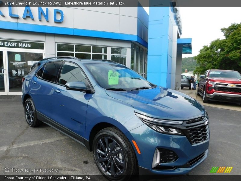Lakeshore Blue Metallic / Jet Black 2024 Chevrolet Equinox RS AWD