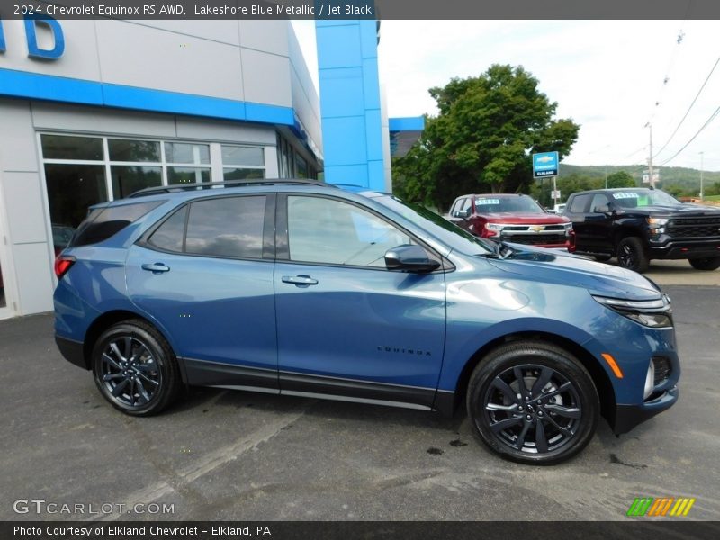 Lakeshore Blue Metallic / Jet Black 2024 Chevrolet Equinox RS AWD