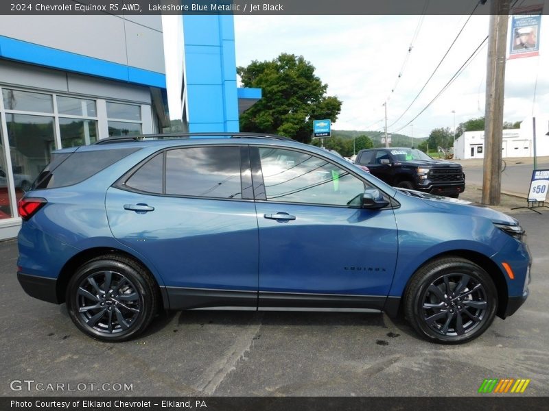 Lakeshore Blue Metallic / Jet Black 2024 Chevrolet Equinox RS AWD