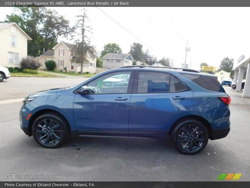 Lakeshore Blue Metallic / Jet Black 2024 Chevrolet Equinox RS AWD
