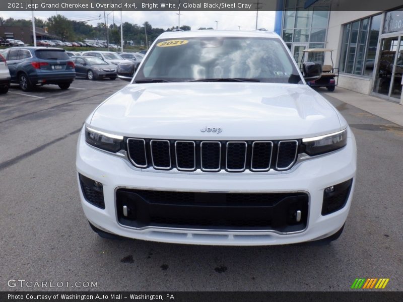 Bright White / Global Black/Steel Gray 2021 Jeep Grand Cherokee L Overland 4x4