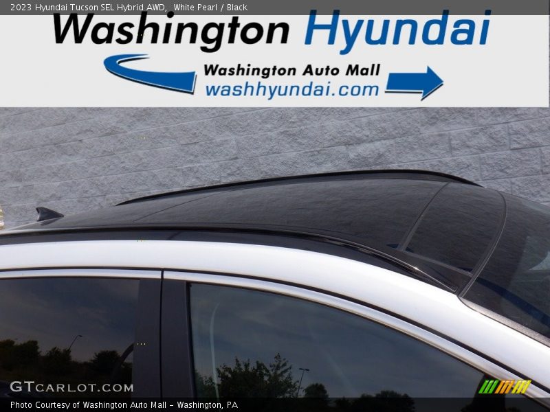 White Pearl / Black 2023 Hyundai Tucson SEL Hybrid AWD