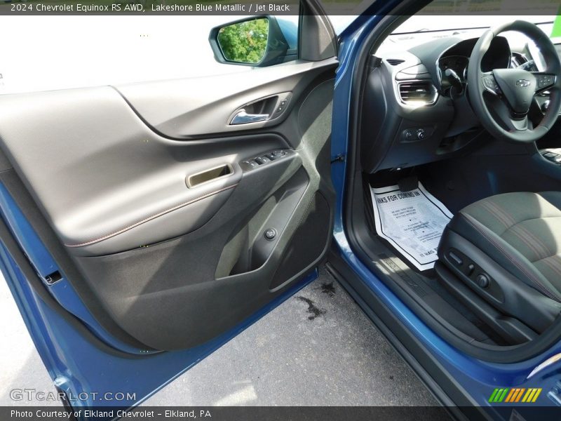 Lakeshore Blue Metallic / Jet Black 2024 Chevrolet Equinox RS AWD