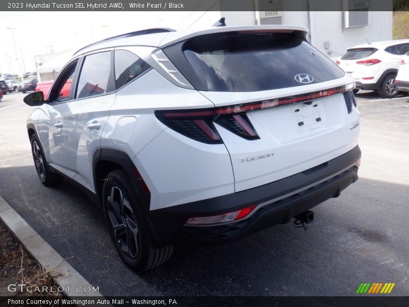 White Pearl / Black 2023 Hyundai Tucson SEL Hybrid AWD