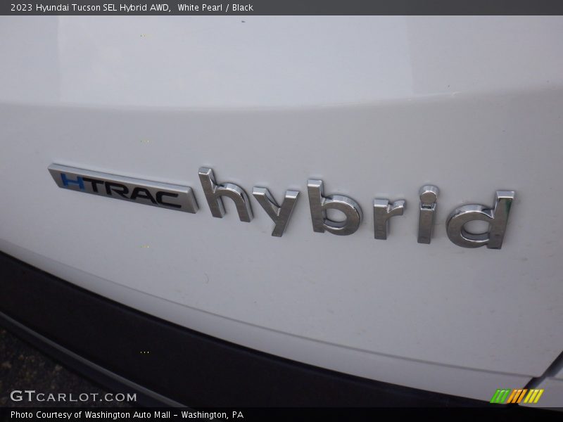 White Pearl / Black 2023 Hyundai Tucson SEL Hybrid AWD