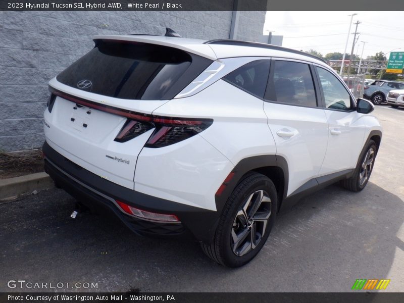 White Pearl / Black 2023 Hyundai Tucson SEL Hybrid AWD