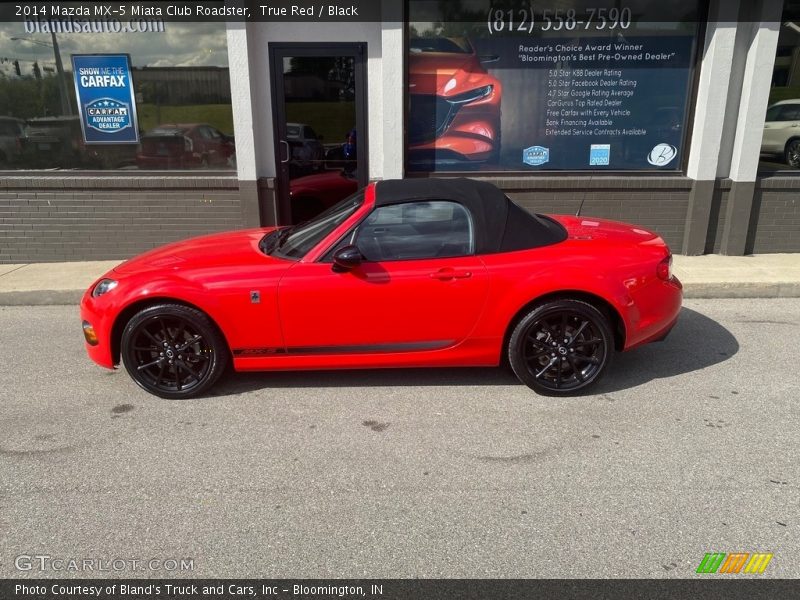 True Red / Black 2014 Mazda MX-5 Miata Club Roadster