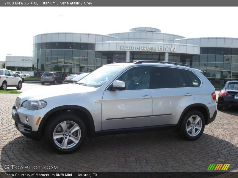 Titanium Silver Metallic / Grey 2008 BMW X5 4.8i