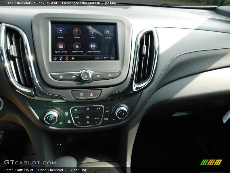 Lakeshore Blue Metallic / Jet Black 2024 Chevrolet Equinox RS AWD