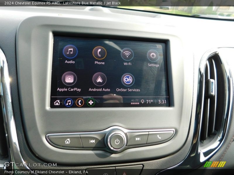 Lakeshore Blue Metallic / Jet Black 2024 Chevrolet Equinox RS AWD