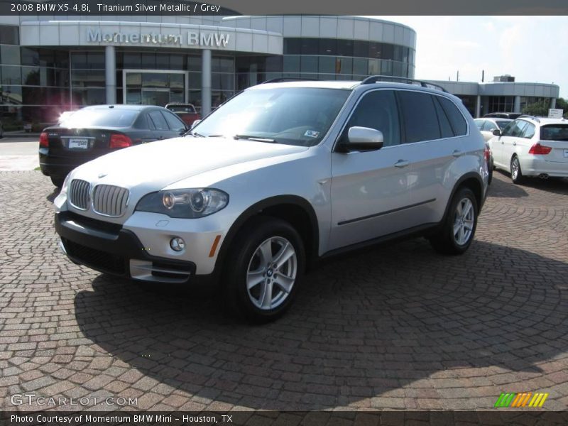 Titanium Silver Metallic / Grey 2008 BMW X5 4.8i