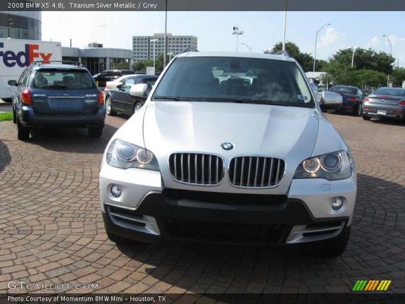 Titanium Silver Metallic / Grey 2008 BMW X5 4.8i