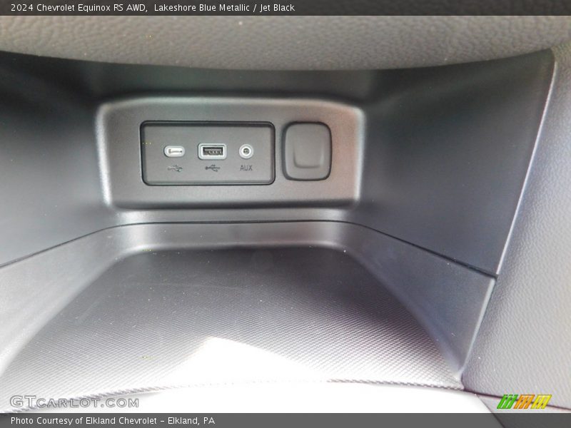 Lakeshore Blue Metallic / Jet Black 2024 Chevrolet Equinox RS AWD