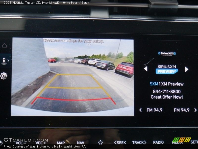 White Pearl / Black 2023 Hyundai Tucson SEL Hybrid AWD