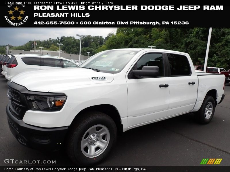 Bright White / Black 2024 Ram 1500 Tradesman Crew Cab 4x4