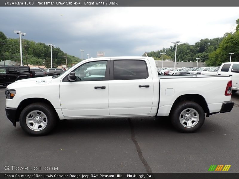 Bright White / Black 2024 Ram 1500 Tradesman Crew Cab 4x4