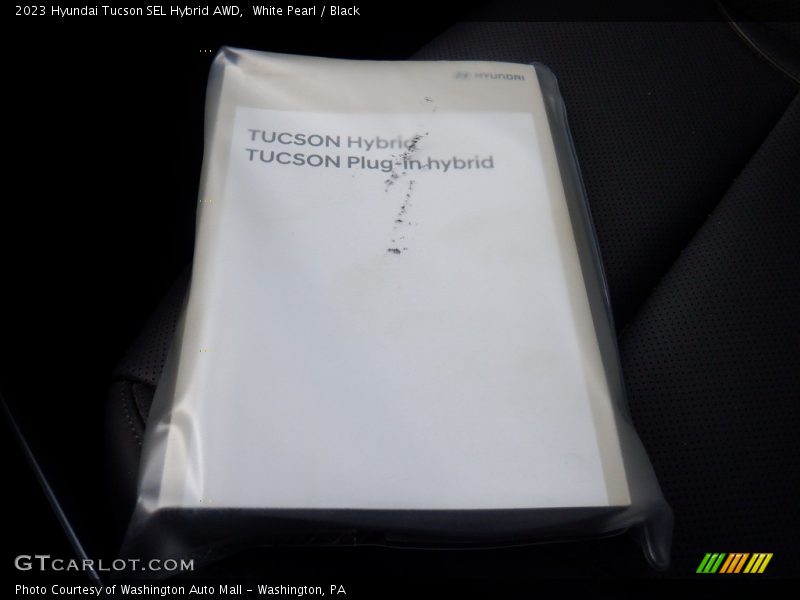 White Pearl / Black 2023 Hyundai Tucson SEL Hybrid AWD