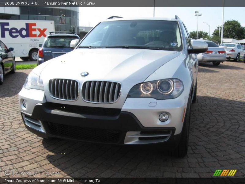 Titanium Silver Metallic / Grey 2008 BMW X5 4.8i