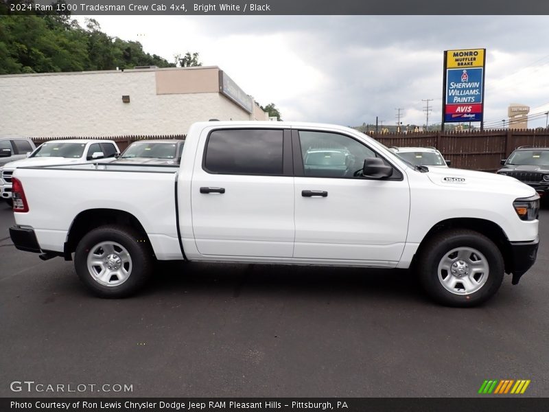 Bright White / Black 2024 Ram 1500 Tradesman Crew Cab 4x4