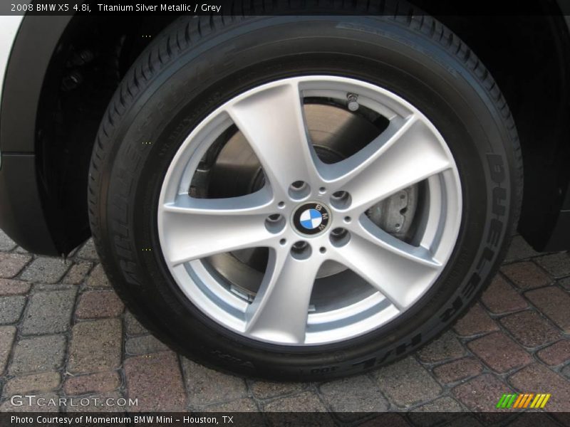 Titanium Silver Metallic / Grey 2008 BMW X5 4.8i