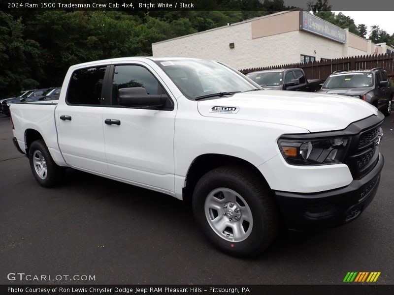 Bright White / Black 2024 Ram 1500 Tradesman Crew Cab 4x4