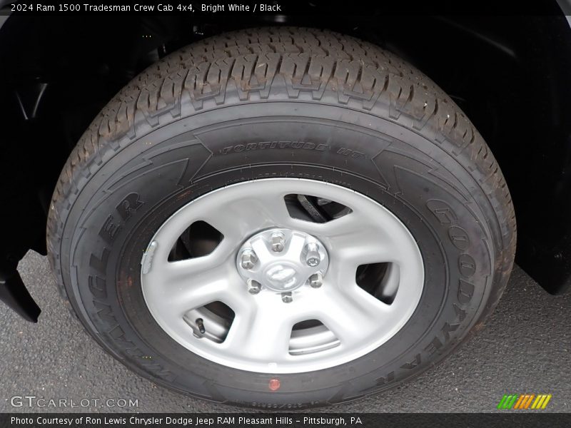 Bright White / Black 2024 Ram 1500 Tradesman Crew Cab 4x4