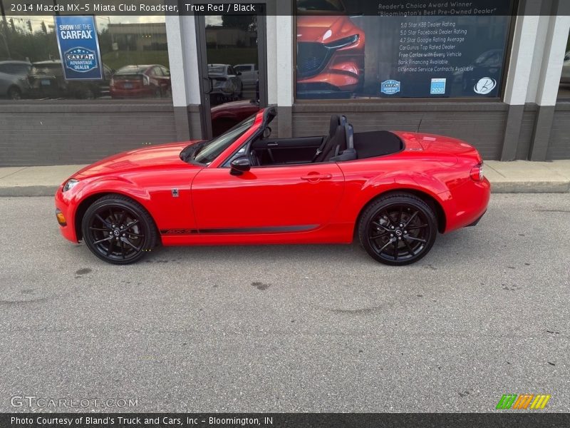 True Red / Black 2014 Mazda MX-5 Miata Club Roadster