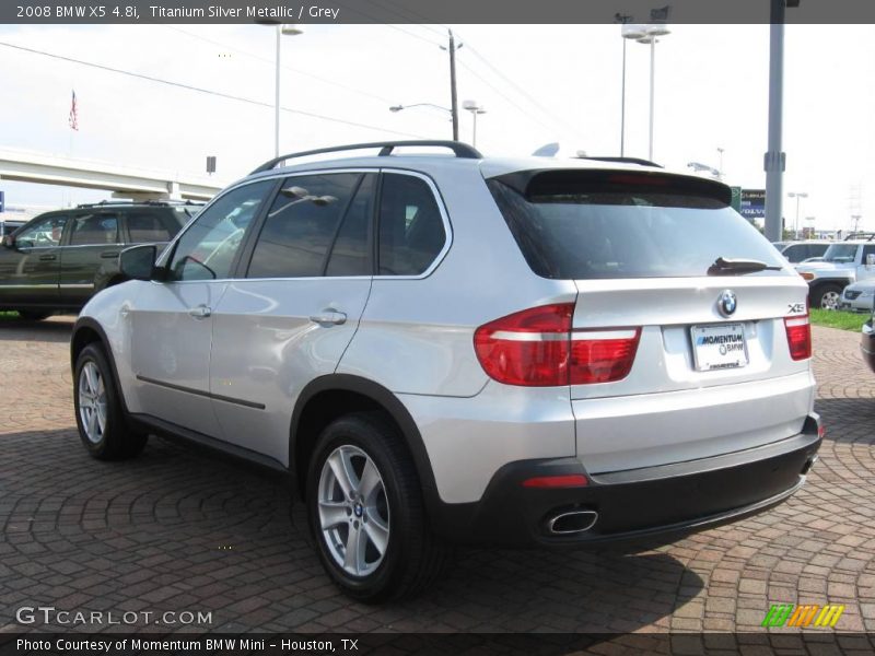 Titanium Silver Metallic / Grey 2008 BMW X5 4.8i