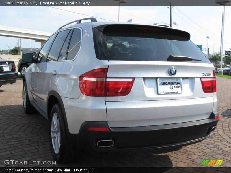 Titanium Silver Metallic / Grey 2008 BMW X5 4.8i