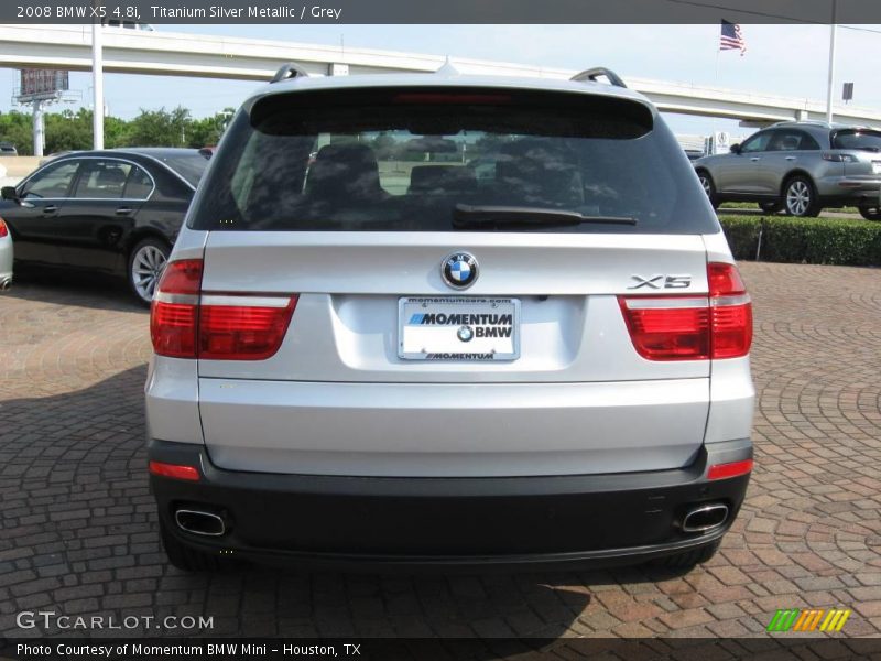 Titanium Silver Metallic / Grey 2008 BMW X5 4.8i