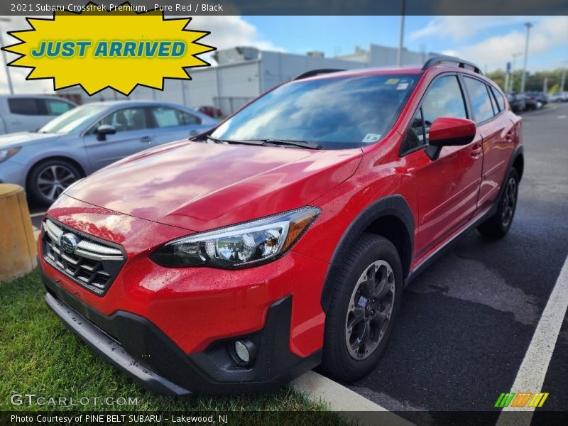 Pure Red / Black 2021 Subaru Crosstrek Premium