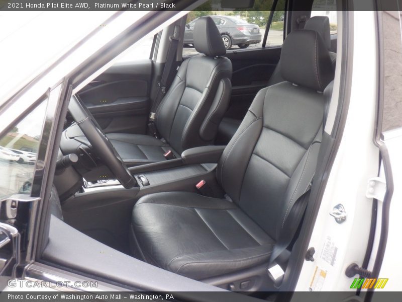 Front Seat of 2021 Pilot Elite AWD