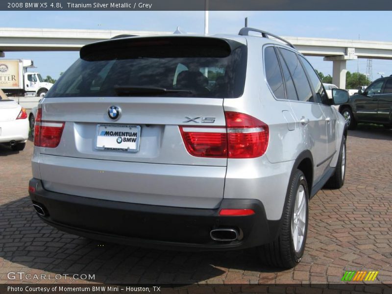 Titanium Silver Metallic / Grey 2008 BMW X5 4.8i