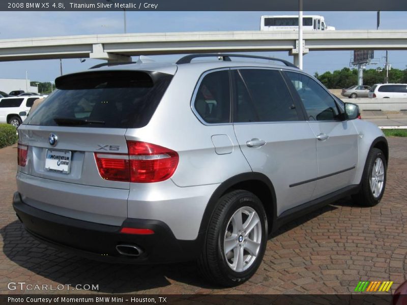 Titanium Silver Metallic / Grey 2008 BMW X5 4.8i
