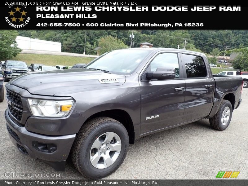 Granite Crystal Metallic / Black 2024 Ram 1500 Big Horn Crew Cab 4x4