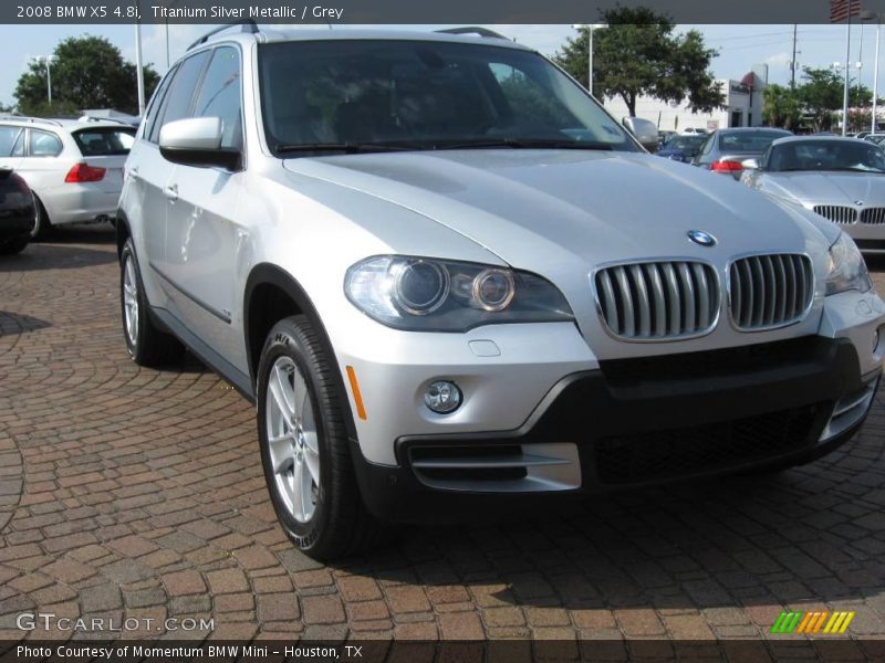 Titanium Silver Metallic / Grey 2008 BMW X5 4.8i