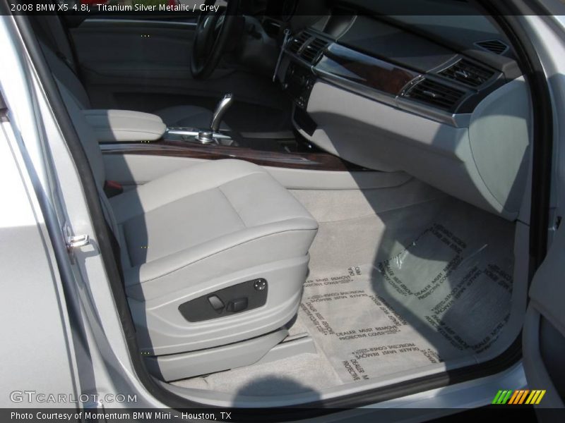 Titanium Silver Metallic / Grey 2008 BMW X5 4.8i