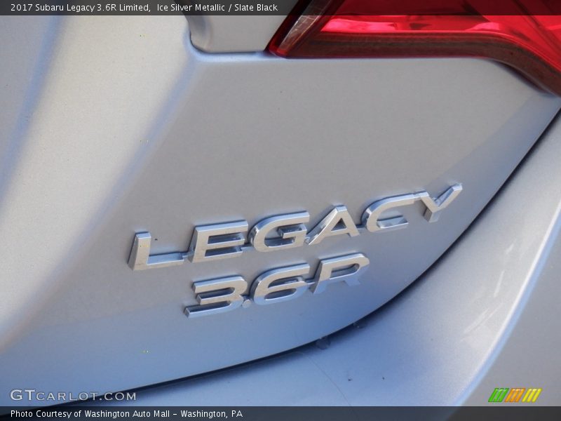 Ice Silver Metallic / Slate Black 2017 Subaru Legacy 3.6R Limited
