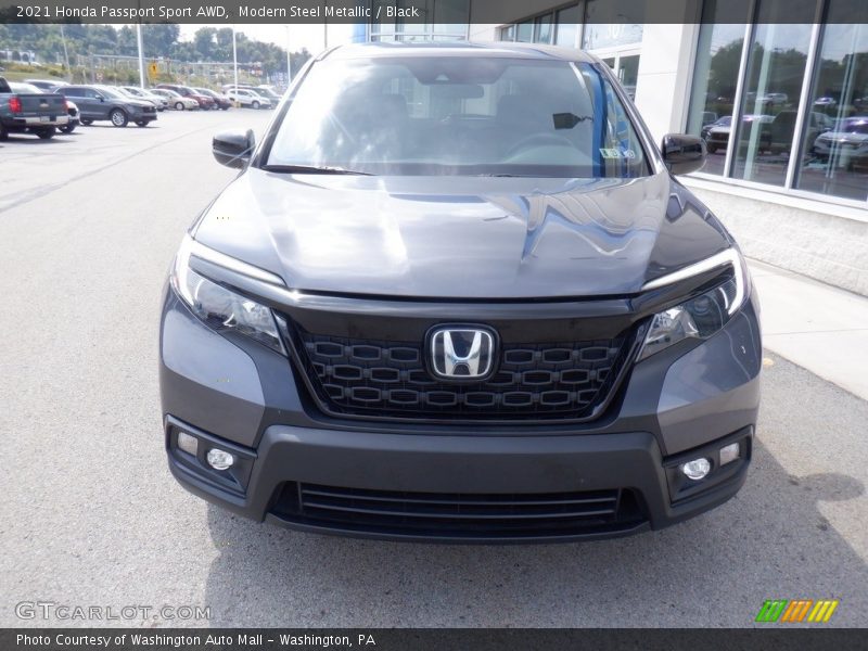 Modern Steel Metallic / Black 2021 Honda Passport Sport AWD