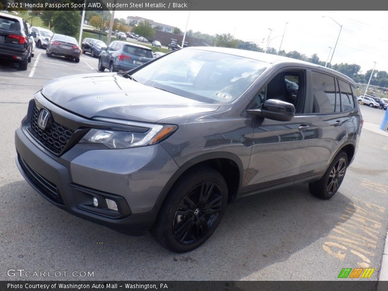 Modern Steel Metallic / Black 2021 Honda Passport Sport AWD