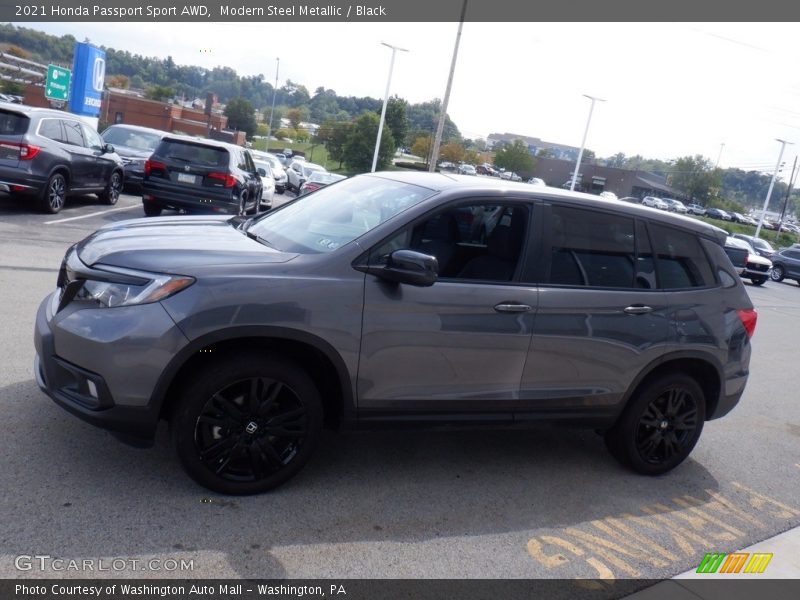 Modern Steel Metallic / Black 2021 Honda Passport Sport AWD