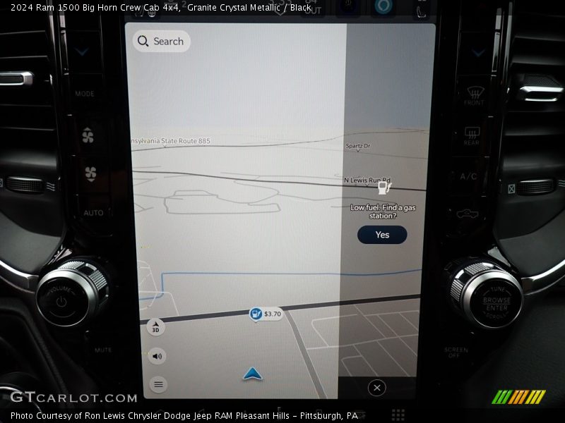 Navigation of 2024 1500 Big Horn Crew Cab 4x4