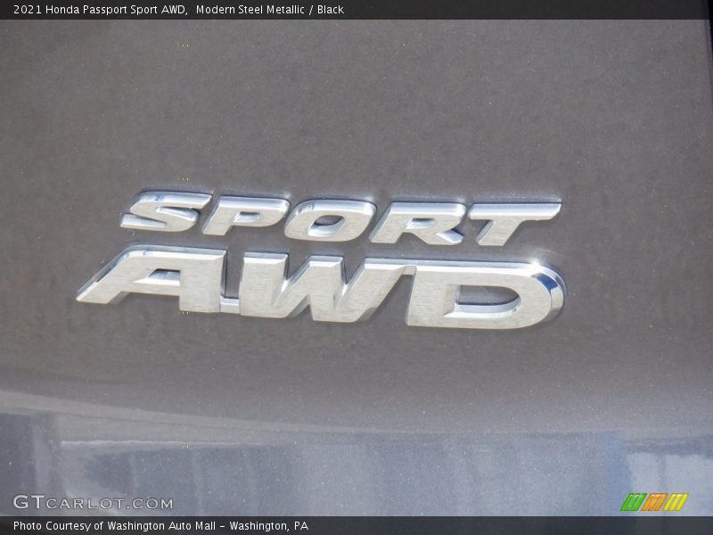 Modern Steel Metallic / Black 2021 Honda Passport Sport AWD