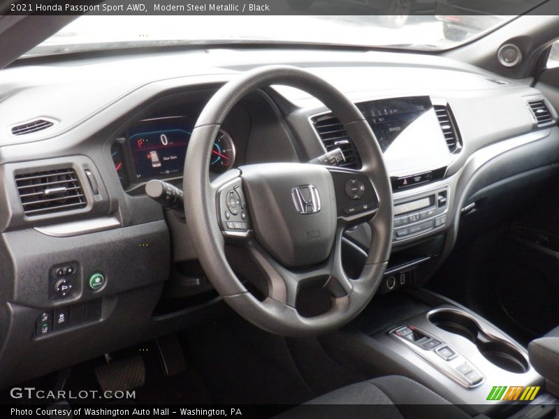 Modern Steel Metallic / Black 2021 Honda Passport Sport AWD