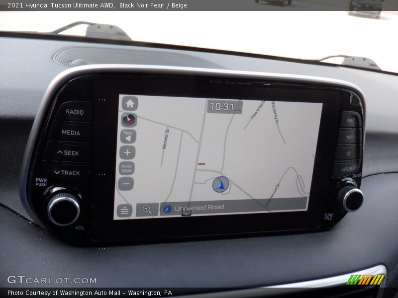 Black Noir Pearl / Beige 2021 Hyundai Tucson Ulitimate AWD