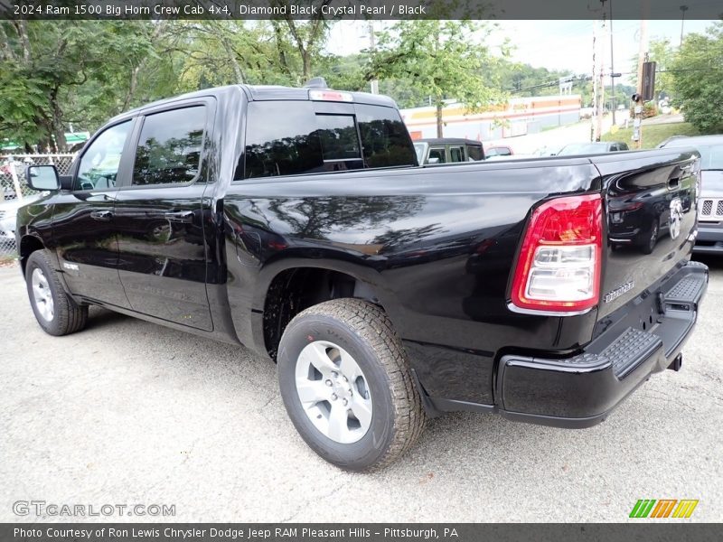 Diamond Black Crystal Pearl / Black 2024 Ram 1500 Big Horn Crew Cab 4x4