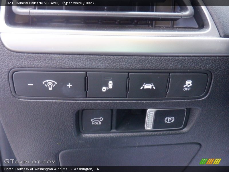 Controls of 2021 Palisade SEL AWD