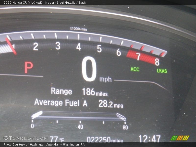 Modern Steel Metallic / Black 2020 Honda CR-V LX AWD